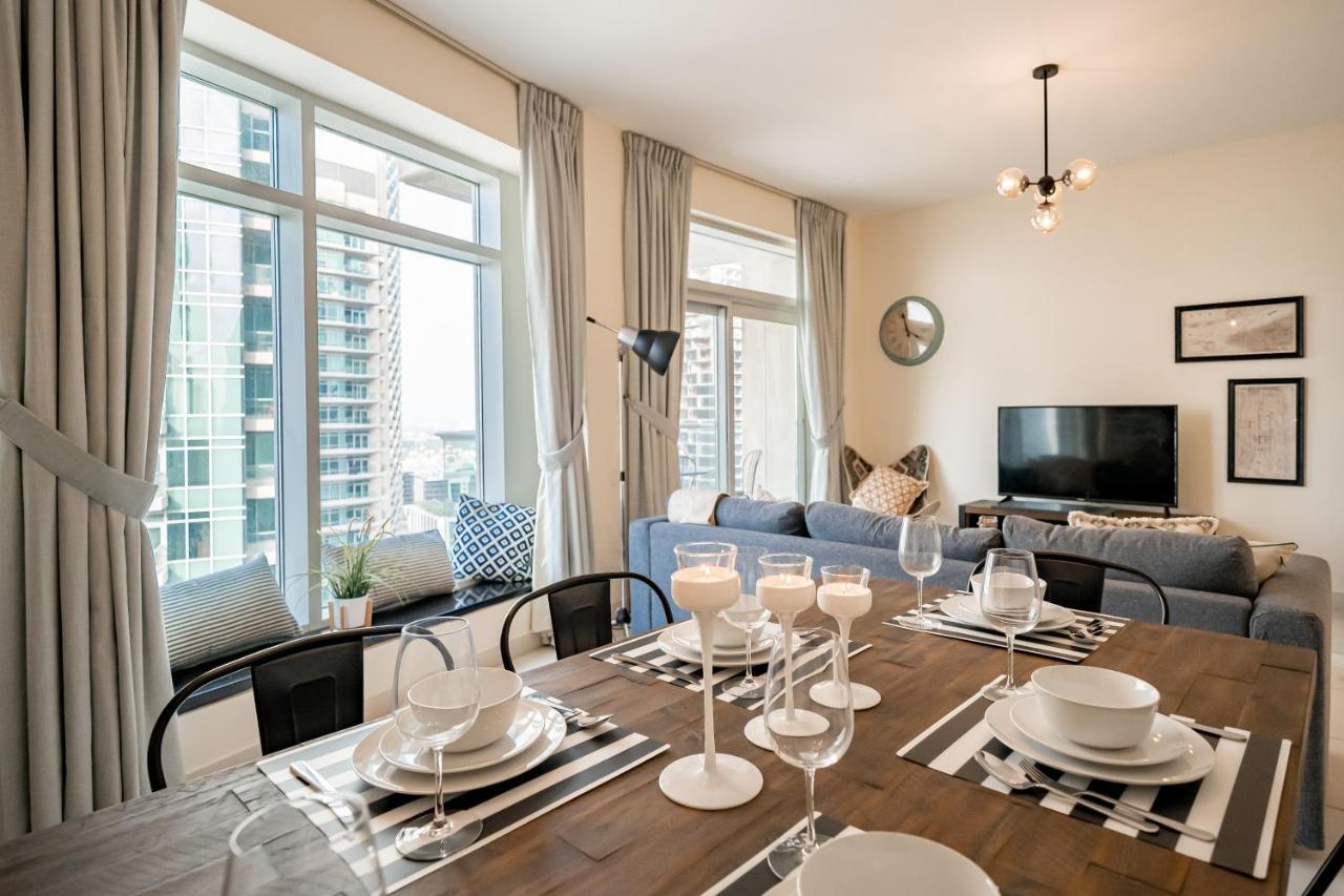 Higuests - Designer Apt With Panoramic View Near Burj Khalifa Daire Dubai Dış mekan fotoğraf